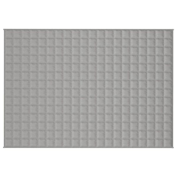 vidaXL Κουβέρτα Βαρύτητας Γκρι 135 x 200 εκ. 6 κ. Υφασμάτινη