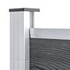 vidaXL Πάνελ Περίφραξης Γκρι 699 x 186 εκ. από WPC