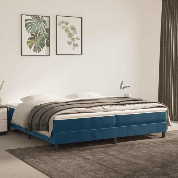 vidaXL &Kappa;&rho;&epsilon;&beta;ά&tau;&iota; Boxspring &mu;&epsilon; &Sigma;&tau;&rho;ώ&mu;&alpha; &Sigma;&kappa;&omicron;ύ&rho;&omicron; &Mu;&pi;&lambda;&epsilon; 200x200 &epsilon;&kappa;. &Beta;&epsilon;&lambda;&omicron;ύ&delta;&iota;&nu;&omicron;