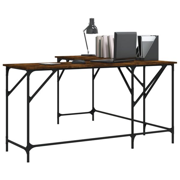 vidaXL Γραφείο Καπνιστή Δρυς 149x149x75 εκ. από Επεξεργασμένο Ξύλο