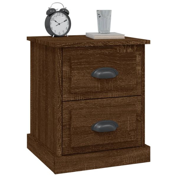 vidaXL Κομοδίνο Καφέ δρυς 39x39x47,5 εκ. από Επεξεργασμένο Ξύλο