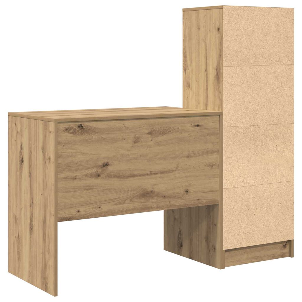 vidaXL Γραφείο με Αποθήκευση Artisan Oak Επεξεργασμένο Ξύλο