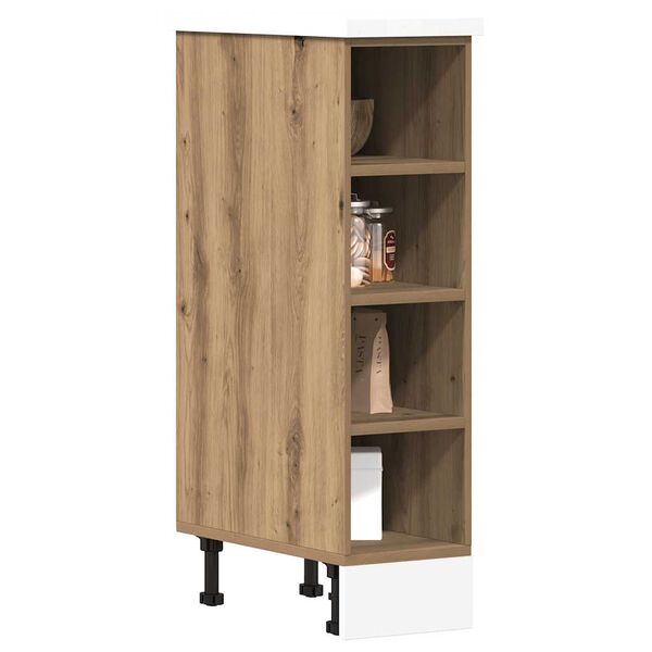 vidaXL Ντουλάπι Δαπέδου Riga Δρυς τεχνίτης 20x44,5x81,5εκ. Μοριοσανίδα