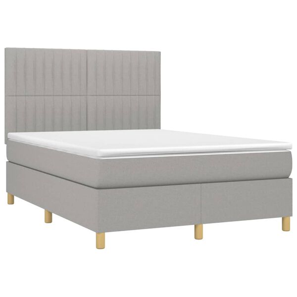 vidaXL &Kappa;&rho;&epsilon;&beta;ά&tau;&iota; Boxspring &mu;&epsilon; &Sigma;&tau;&rho;ώ&mu;&alpha; &Alpha;&nu;&omicron;&iota;&chi;&tau;ό &Gamma;&kappa;&rho;&iota; 140x200 &epsilon;&kappa;. &Upsilon;&phi;&alpha;&sigma;&mu;ά&tau;&iota;&nu;&omicron;