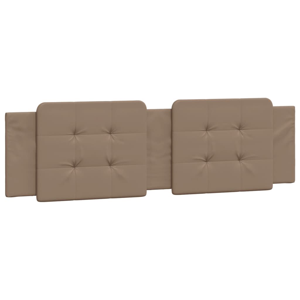 vidaXL Κρεβάτι με Στρώμα Καπουτσίνο 180x200 εκ. Συνθ. Δέρμα