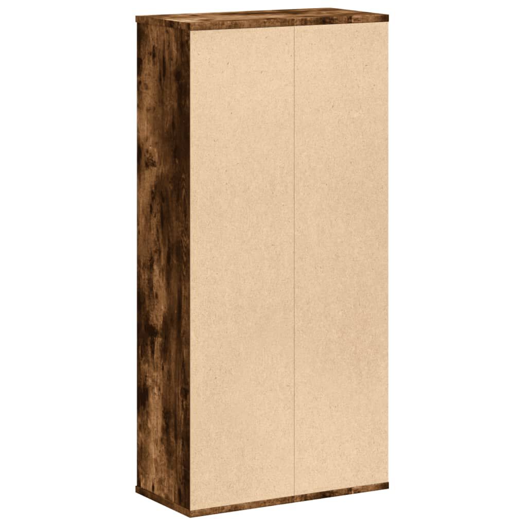 vidaXL Βιβλιοθήκη Καπνιστή Δρυς 50x25x105 εκ. από Επεξεργασμένο Ξύλο
