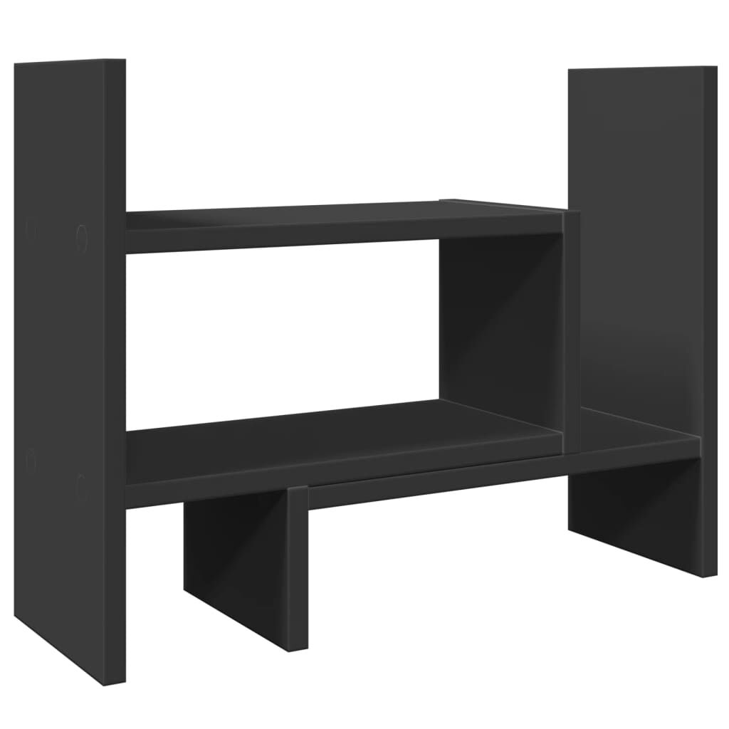 vidaXL Έπιπλο Οργάνωσης Γραφείου Μαύρο 38,5x17x39 εκ. Επεξ. Ξύλο