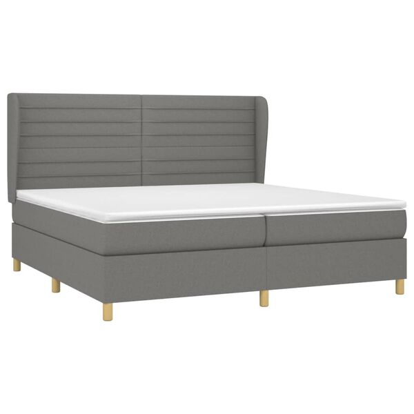 vidaXL &Kappa;&rho;&epsilon;&beta;ά&tau;&iota; Boxspring &mu;&epsilon; &Sigma;&tau;&rho;ώ&mu;&alpha; &Sigma;&kappa;&omicron;ύ&rho;&omicron; &Gamma;&kappa;&rho;&iota; 200x200 &epsilon;&kappa;. &Upsilon;&phi;&alpha;&sigma;&mu;ά&tau;&iota;&nu;&omicron;