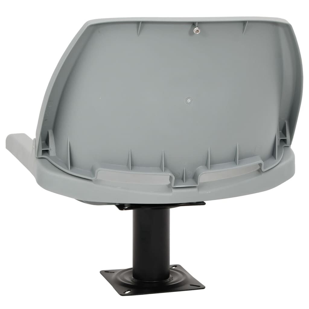 vidaXL Κάθισμα Σκάφους Πτυσσόμ. 2 τεμ. Γκρι 48x51x41 εκ Χωρίς Μαξιλάρι