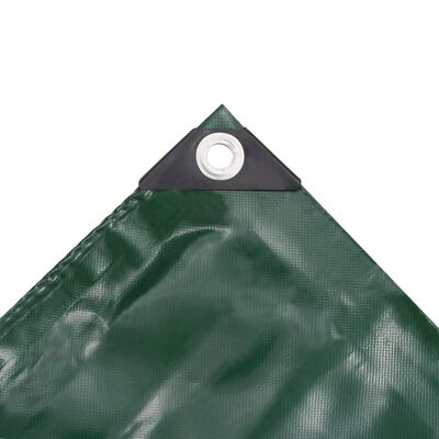 vidaXL Μουσαμάς Πράσινος 1,5 x 10 μ. 650 γρ./μ.²