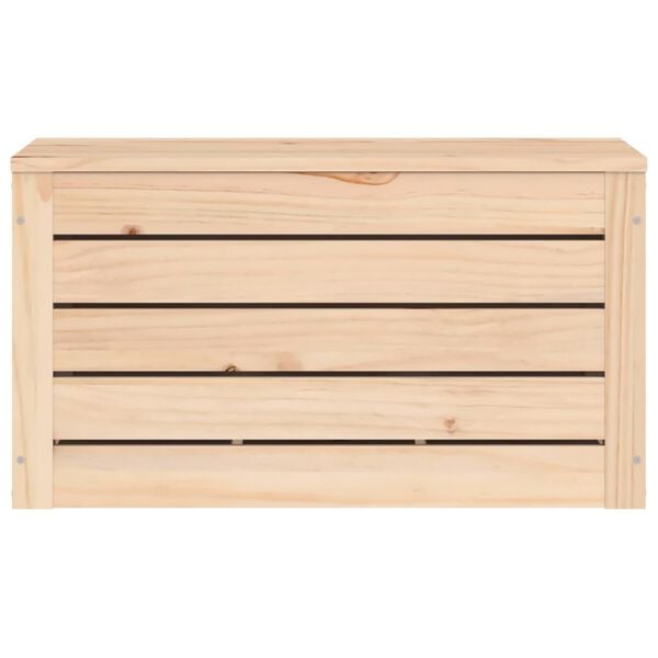 vidaXL Κουτί Αποθήκευσης 59,5 x 36,5 x 33 εκ. από Μασίφ Ξύλο Πεύκου