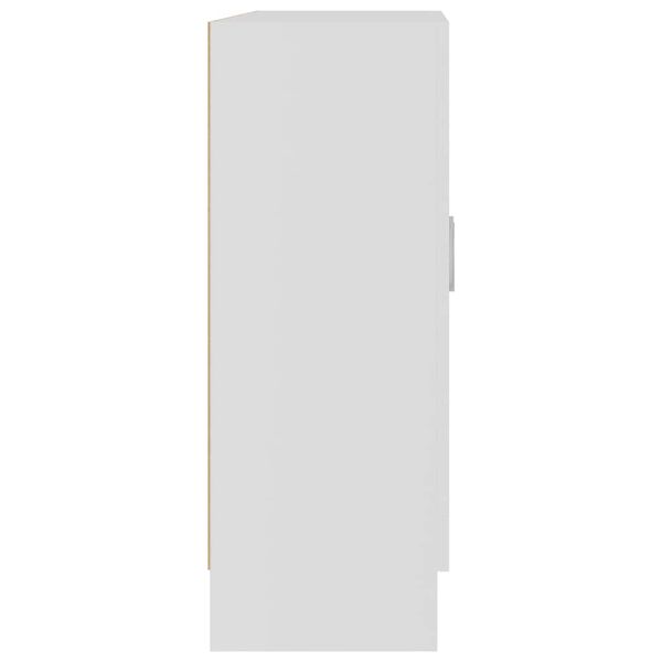 vidaXL Βιτρίνα Λευκή 82,5 x 30,5 x 80 εκ. Επεξ. Ξύλο