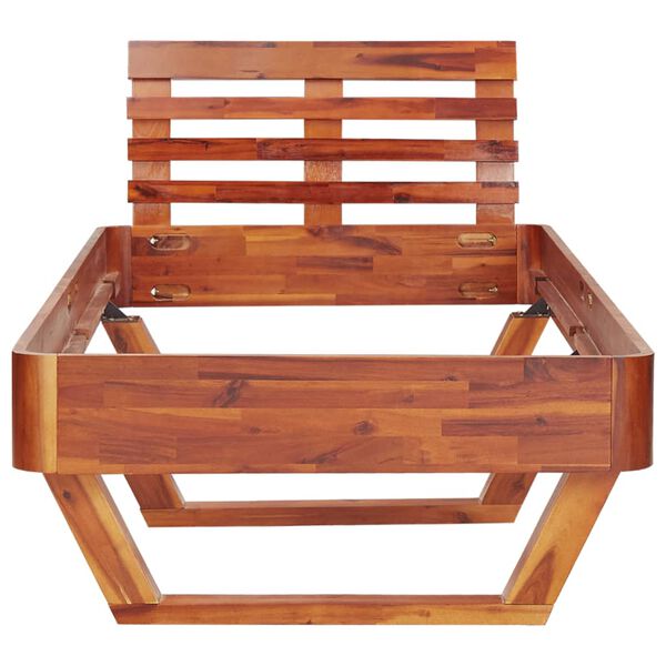 vidaXL Πλαίσιο Κρεβατιού 100 x 200 εκ. από Μασίφ Ξύλο Ακακίας