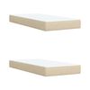 vidaXL &Kappa;&rho;&epsilon;&beta;ά&tau;&iota; Boxspring &mu;&epsilon; &Sigma;&tau;&rho;ώ&mu;&alpha; &Kappa;&rho;&epsilon;&mu; 200x200 &epsilon;&kappa;. &Upsilon;&phi;&alpha;&sigma;&mu;ά&tau;&iota;&nu;&omicron;