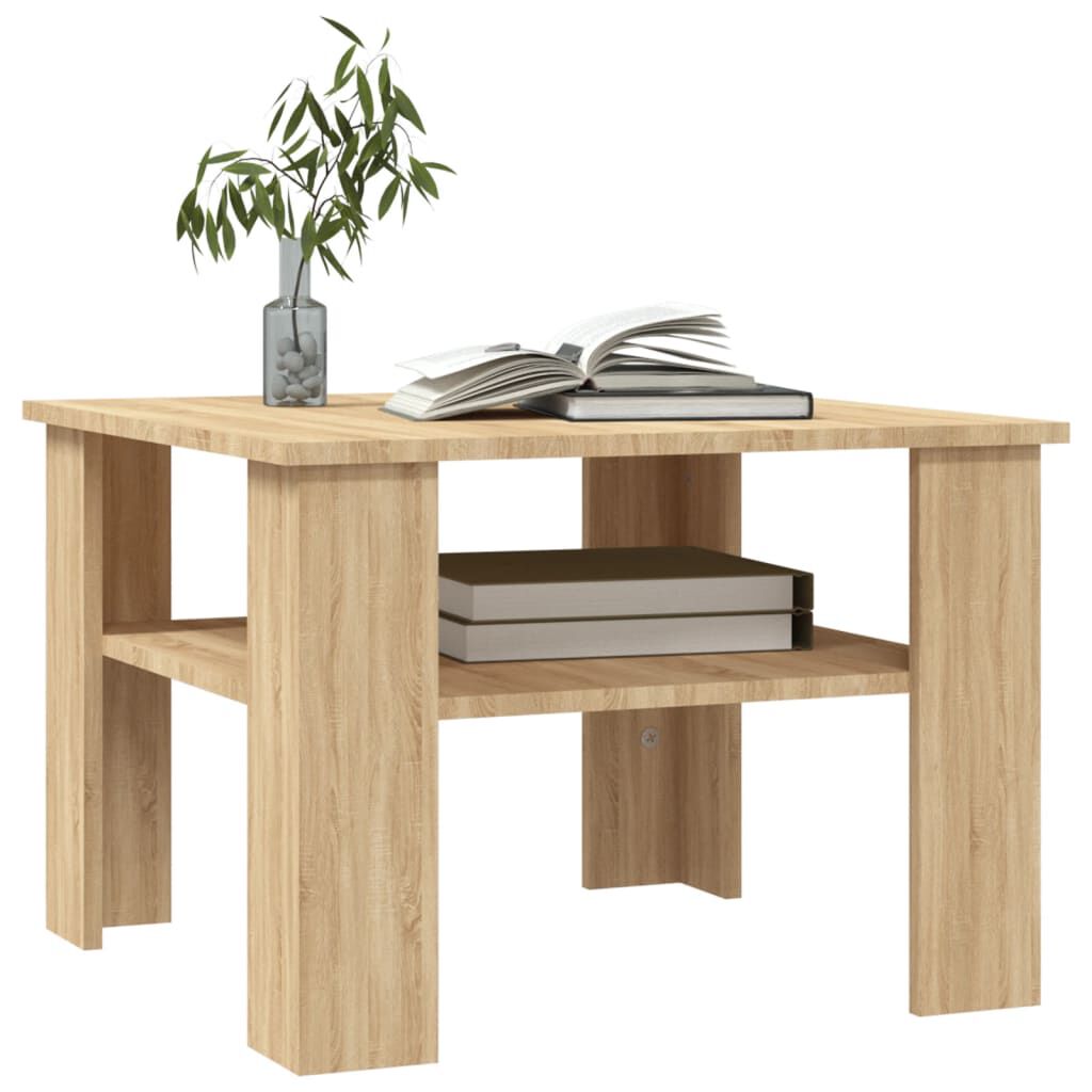 vidaXL Τραπεζάκι Σαλονιού Sonoma Δρυς 60x60x42 εκ. από Επεξ. Ξύλο