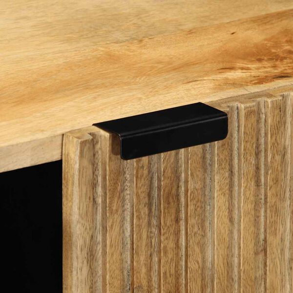 vidaXL Sideboard καφέ 90x33x75 cm μασίφ ξύλο Mango