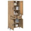 vidaXL Highboard &mu;&epsilon; &sigma;&upsilon;&rho;&tau;ά&rho;&iota; 2 pcs Artisan Oak &Epsilon;&pi;&epsilon;&xi;&epsilon;&rho;&gamma;&alpha;&sigma;&mu;έ&nu;&omicron; &xi;ύ&lambda;&omicron;