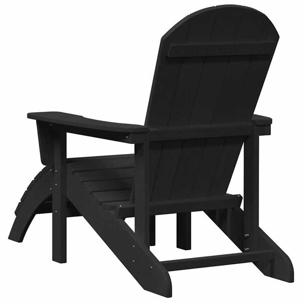 vidaXL Έπιπλα Χαλάρωσης Κήπου 2 pcs Μαύρο 74 x 82 x 90cm Πλαστικό
