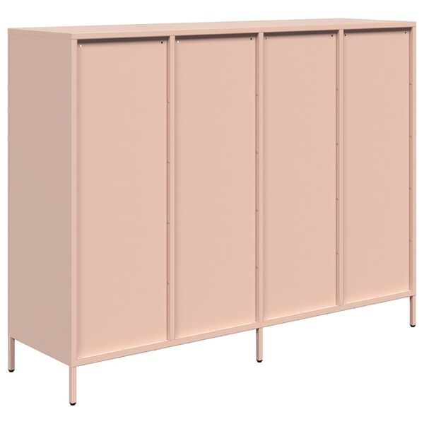 vidaXL Ντουλάπι Ροζ 135x39x103,5 εκ. από Χάλυβα Ψυχρής Έλασης