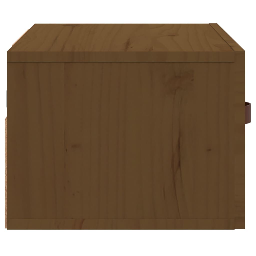 vidaXL Κομοδίνo Επιτοίχιo Καφέ Μελί 40 x 29,5 x 22 εκ.