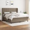 vidaXL &Kappa;&rho;&epsilon;&beta;ά&tau;&iota; Boxspring &mu;&epsilon; &Sigma;&tau;&rho;ώ&mu;&alpha; Taupe 180x200 &epsilon;&kappa;. &Upsilon;&phi;&alpha;&sigma;&mu;ά&tau;&iota;&nu;&omicron;