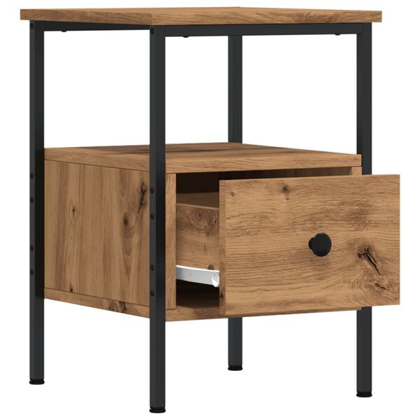 vidaXL Κομοδίνα 2 τεμάχια Artisan Oak 34x36x50 cm Κατασκευασμένο ξύλο