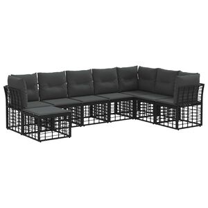 vidaXL &Sigma;&epsilon;&iota;&rho;ά &Kappa;&alpha;&nu;&alpha;&pi;έ &Epsilon;&xi;&omega;&tau;&epsilon;&rho;&iota;&kappa;&omicron;ύ &mu;&epsilon; &mu;&alpha;&xi;&iota;&lambda;ά&rho;&iota; 8 pcs &Mu;&alpha;ύ&rho;&omicron; &Pi;&omicron;&lambda;&upsilon;&epsilon;&sigma;&tau;έ&rho;&alpha;&sigmaf;