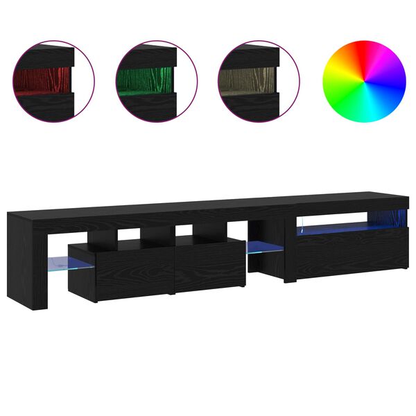 vidaXL &Nu;&tau;&omicron;&upsilon;&lambda;ά&pi;&iota; TV &mu;&epsilon; led 2 pcs &Mu;&alpha;ύ&rho;&eta; &Omicron;&xi;&upsilon;ά 215 x 36,5 x 40 &epsilon;&kappa;