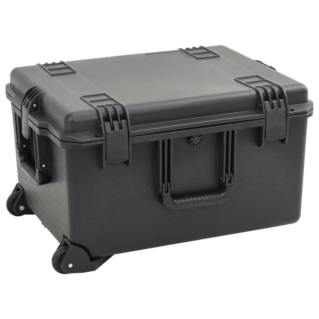 vidaXL Θήκη Πτήσης Φορητή Μαύρη 62,5x49,5x37 εκ. από Πολυπροπυλένιο