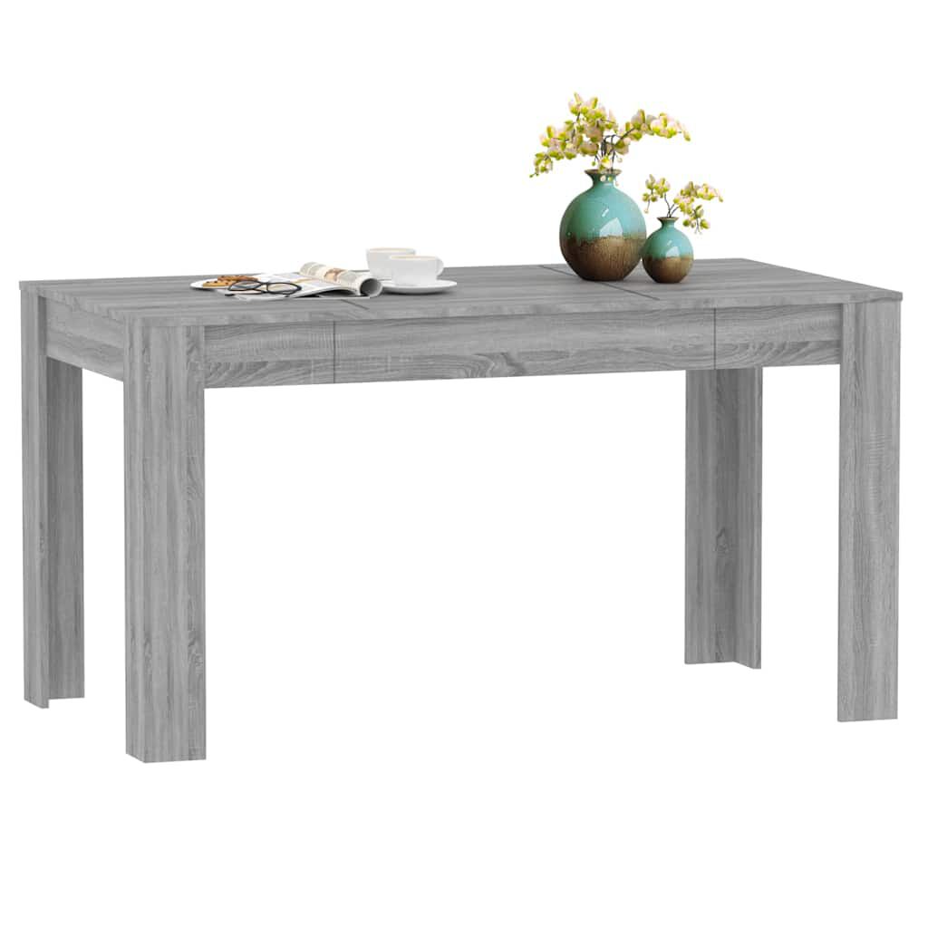 vidaXL Τραπεζαρία Γκρι Sonoma 140 x 74,5 x 76 εκ. Επεξεργασμένο Ξύλο