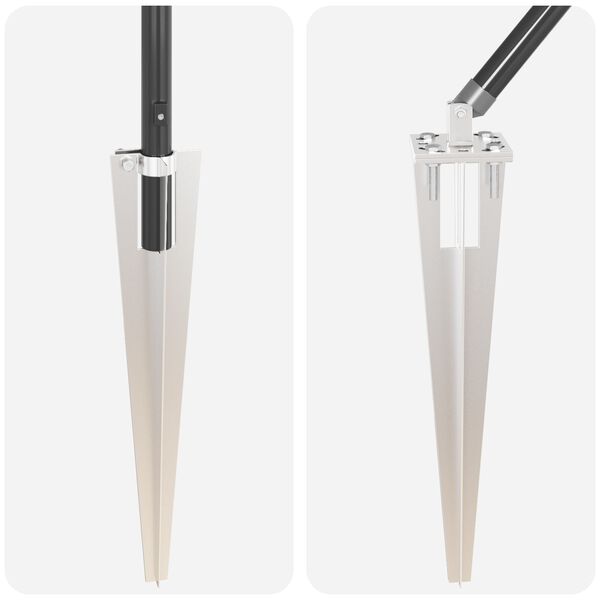 vidaXL Στυλίσκοι με Ακίδα 7 τεμ Ø32 mm 120 cm Γαλβανισμένο Χάλυβα