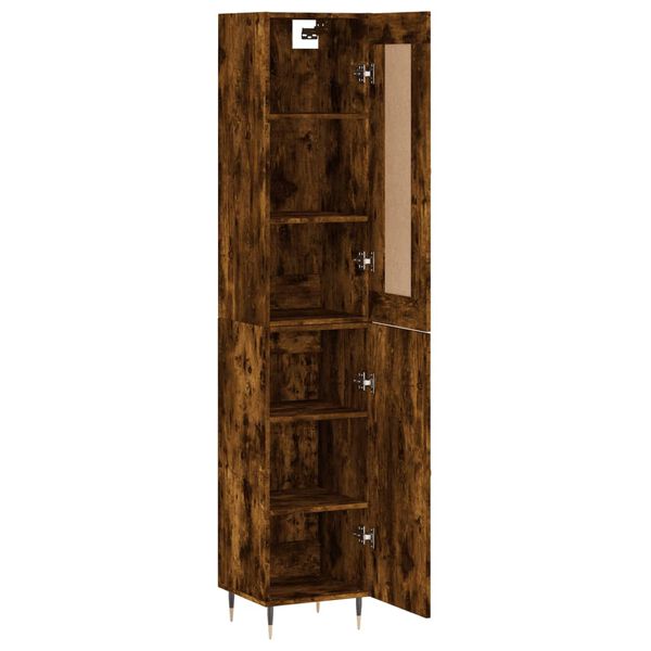 vidaXL Ντουλάπι Καπνιστή δρυς 34,5x34x180 εκ. από Επεξεργασμένο Ξύλο