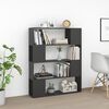 vidaXL Βιβλιοθήκη/Διαχωριστικό Χώρου Γκρι 100 x 24 x 124 εκ.