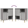 vidaXL Ντουλάπι 2 τεμ. Γκρι Sonoma 60x35x70 εκ. από Επεξεργασμένο Ξύλο