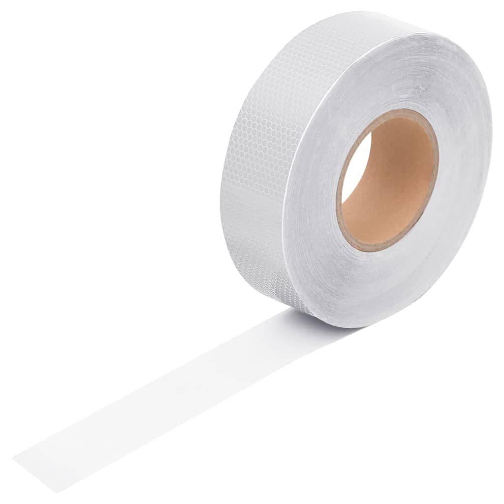vidaXL Ταινία Ανακλαστική Λευκή 5 εκ. x 50 μ. από PVC