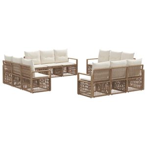vidaXL &Sigma;&epsilon;&tau; &Kappa;&alpha;&nu;&alpha;&pi;έ &Kappa;ή&pi;&omicron;&upsilon; 12 pcs &Mu;&pi;&epsilon;&zeta; &sigma;&upsilon;&nu;&theta;&epsilon;&tau;&iota;&kappa;ό &rho;&alpha;&tau;ά&nu;