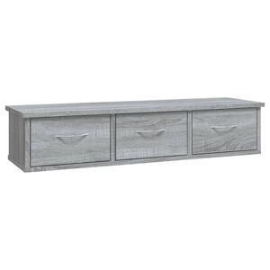 vidaXL Ντουλάπι Τοίχου Γκρι Sonoma 88x26x18,5 εκ. Επεξεργασμένο Ξύλο