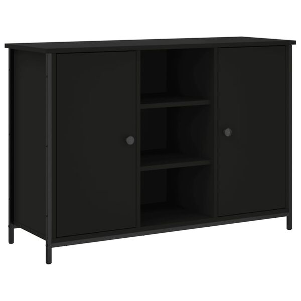 vidaXL Μπουφές Μαύρος 100 x 35 x 70 εκ. από Επεξεργασμένο Ξύλο
