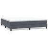 vidaXL Κρεβάτι Boxspring χωρίς Στρώμα Σκούρο Γκρι 200x210 εκ Βελούδινο