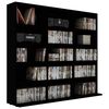 vidaXL Έπιπλο για CD Μαύρο 100 x 23 x 89,5 εκ. από Επεξ. Ξύλο