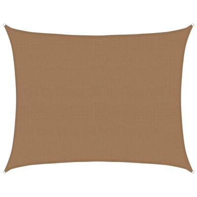 vidaXL Πανί Σκίασης Taupe 6x8 μ. από HDPE 160 γρ./μ²