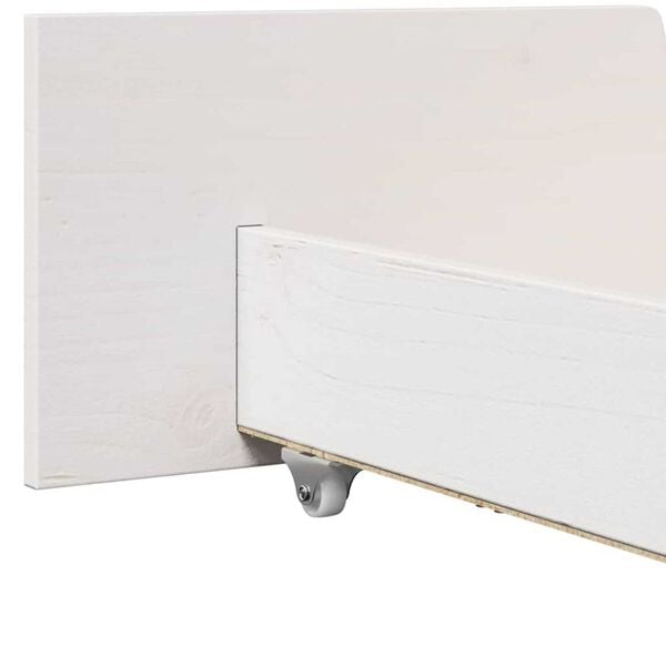 vidaXL Σκελετός Κρεβατιού Λευκό 160 x 200 cm Μασίφ ξύλο πεύκου