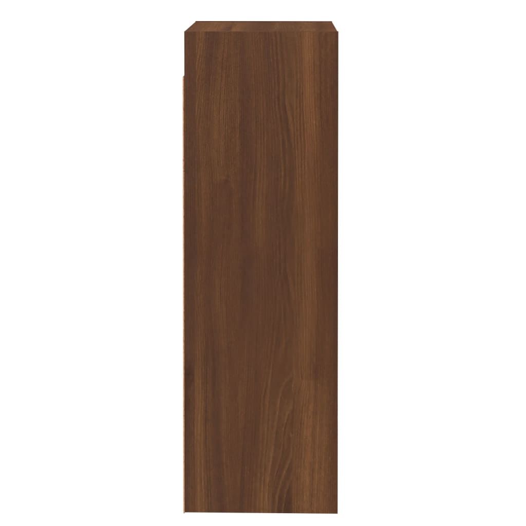 vidaXL Έπιπλα Τηλεόρασης 2 τεμ. Καφέ Δρυς 30,5x30x90 εκ. Επεξ. Ξύλο