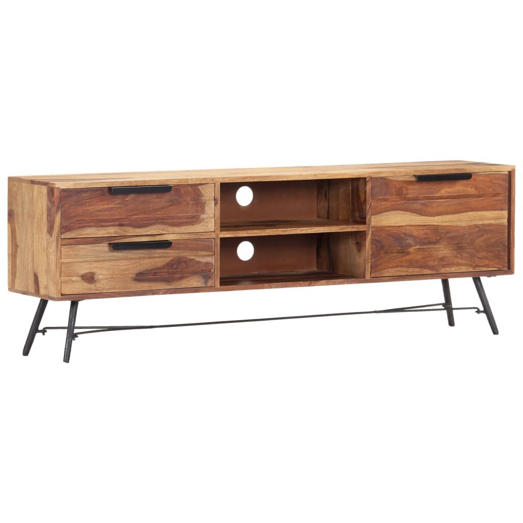 vidaXL Έπιπλο Τηλεόρασης 140 x 28 x 47 εκ. από Μασίφ Ξύλο Sheesham
