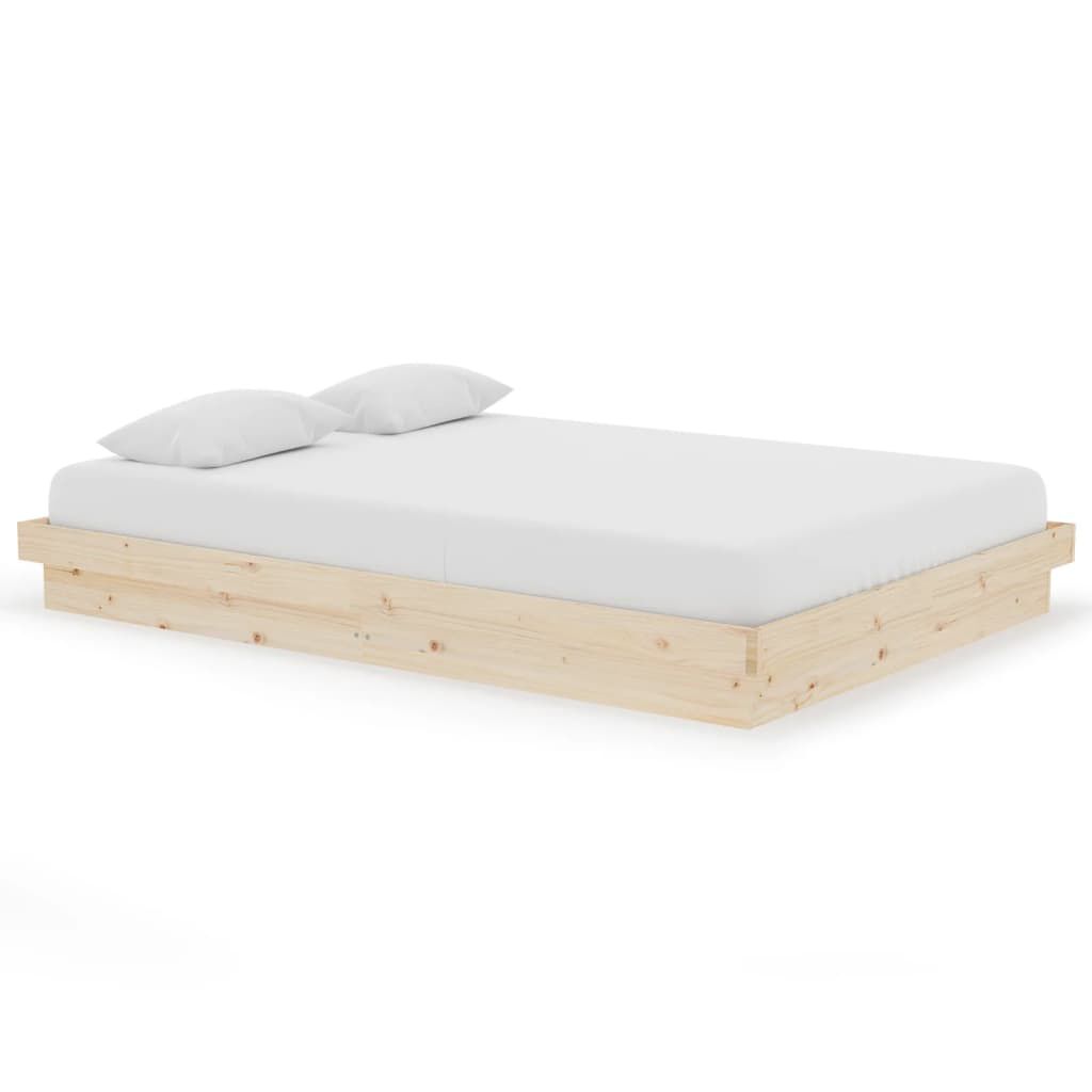 vidaXL Πλαίσιο Κρεβατιού 140 x 200 εκ. από Μασίφ Ξύλο