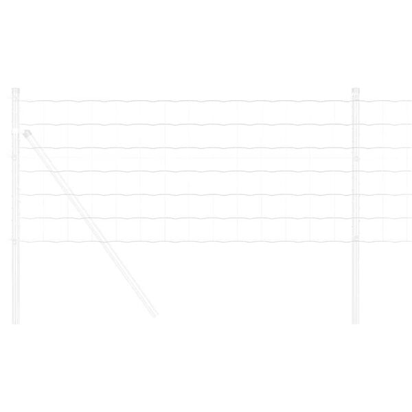 vidaXL Φράχτης Εuro Ασημί 0.4 x 10 μ Χάλυβας με θερμή επιμετάλλωση