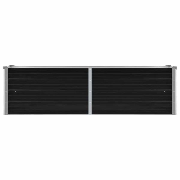 vidaXL Ζαρντινιέρα Υπερυψωμένη Ανθρακί 160x40x45 εκ. Γαλβαν. Χάλυβας