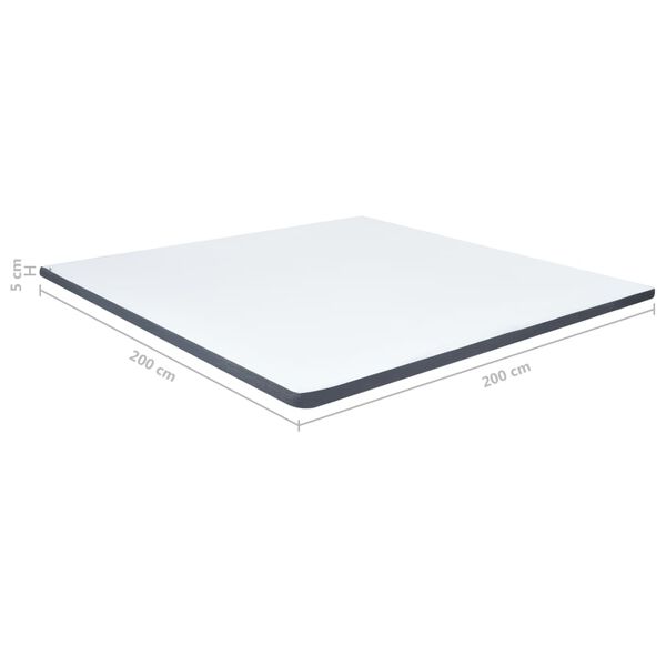 vidaXL Ανώστρωμα για Κρεβάτι Boxspring 200 x 200 x 5 εκ. μέτριας απαλότητας