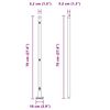 vidaXL Στύλος Περιφράξεων Άλλο 52 pcs Ασημί 3.2 x 3.2 x 70 εκ Ατσάλι