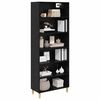 vidaXL Highboard &Mu;&alpha;ύ&rho;&eta; &Omicron;&xi;&upsilon;ά 69,5 x 32,5 x 180 &epsilon;&kappa; &Epsilon;&pi;&epsilon;&xi;&epsilon;&rho;&gamma;&alpha;&sigma;&mu;έ&nu;&omicron; &xi;ύ&lambda;&omicron;